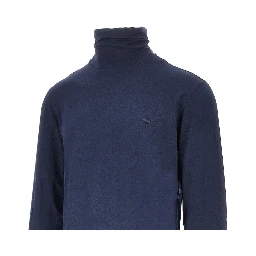 Stretch jersey turtleneck top