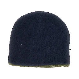 Double knitting cotton-blend beanie hat