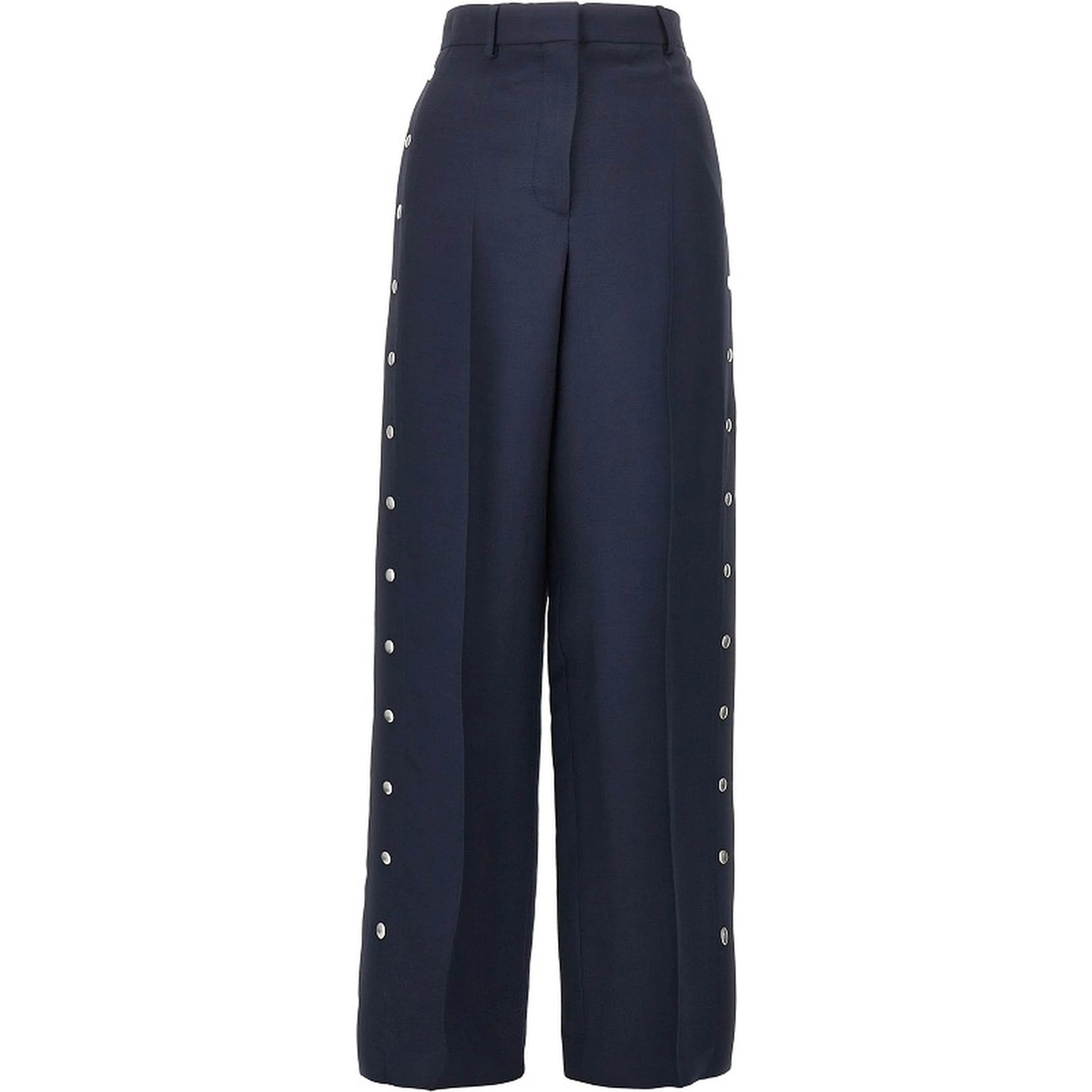 Tailored pants with press-studs