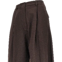 'Billie' wide-leg wool-blend pants