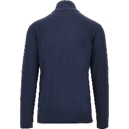 Stretch jersey turtleneck top