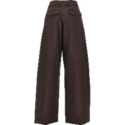 'Billie' wide-leg wool-blend pants
