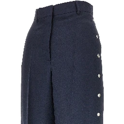 Tailored pants with press-studs