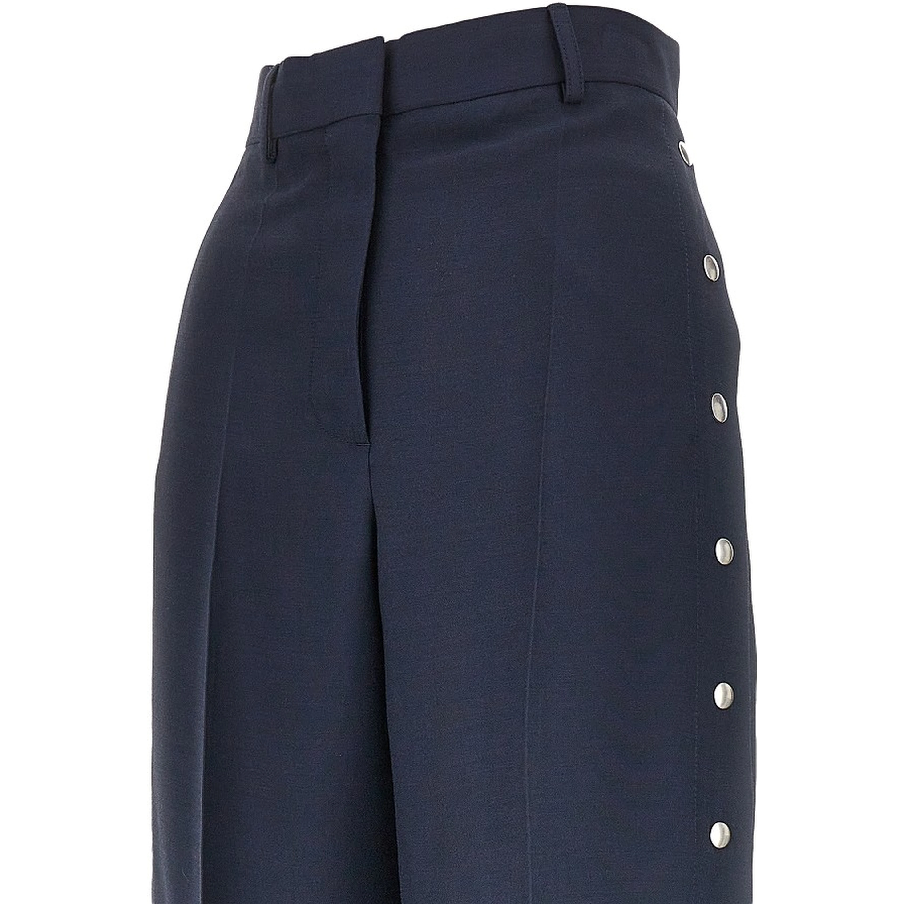 Tailored pants with press-studs