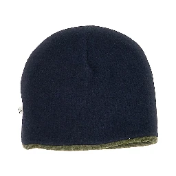 Double knitting cotton-blend beanie hat