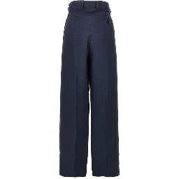 Tailored pants with press-studs