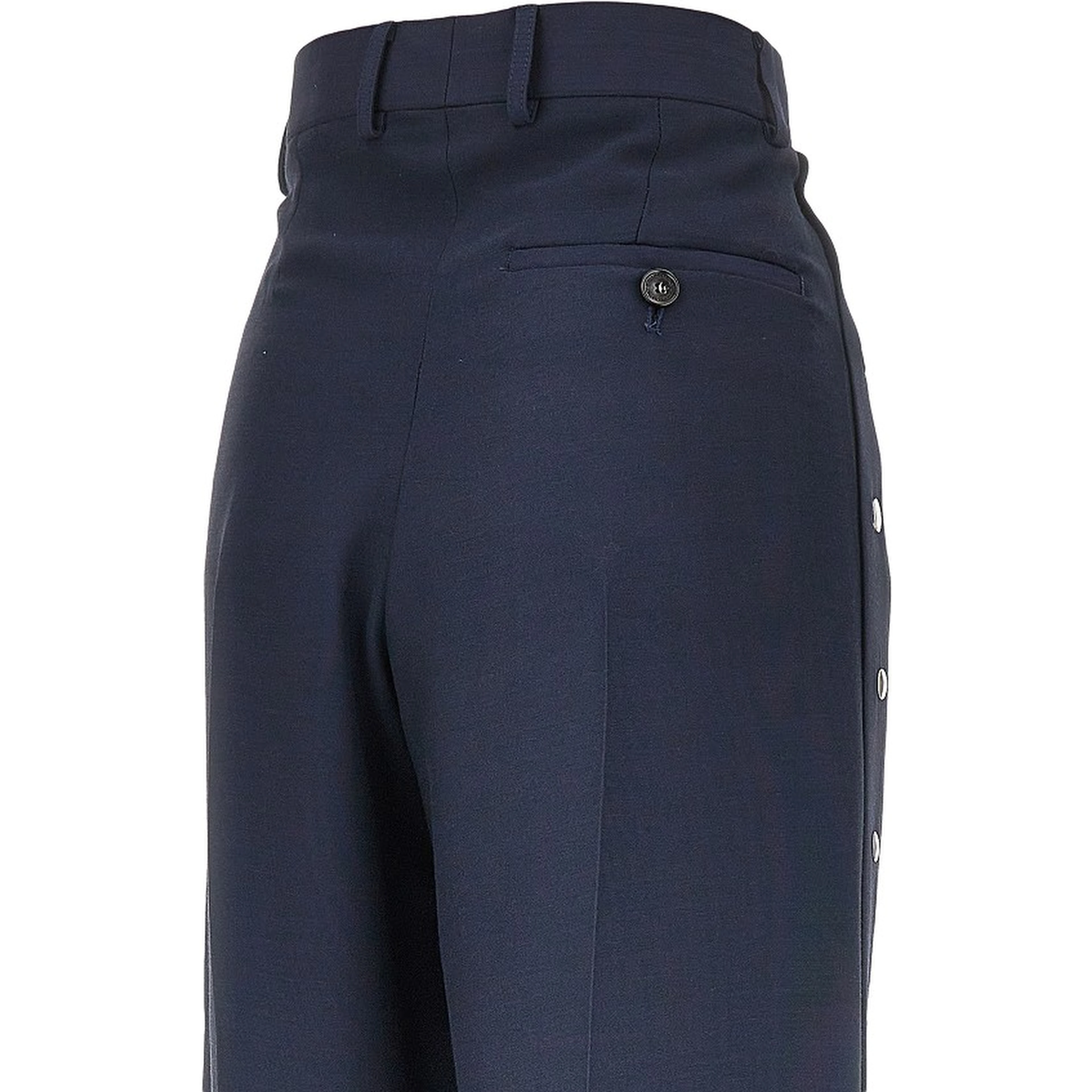 Tailored pants with press-studs