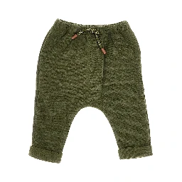 Cotton-blend knitted pants