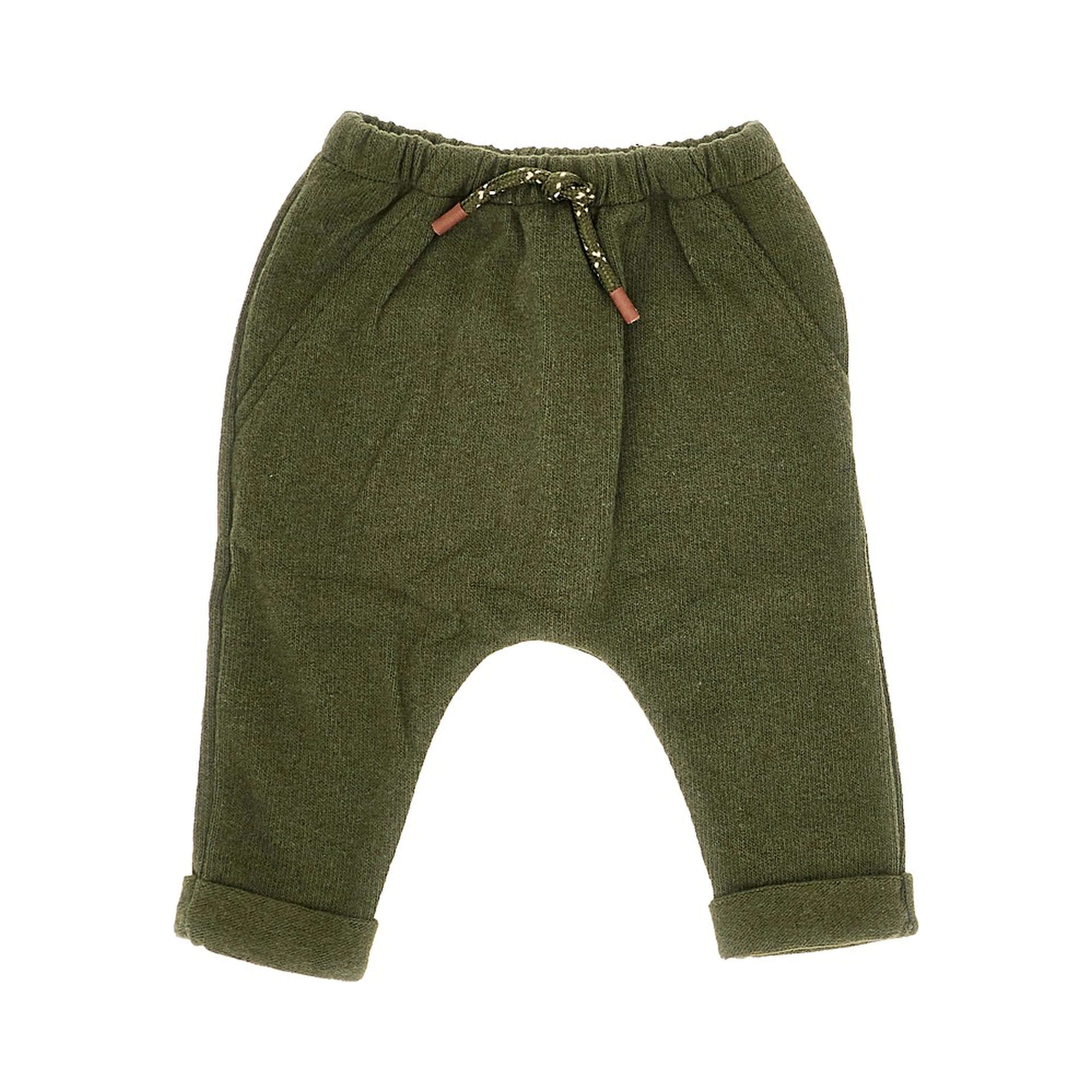 Cotton-blend knitted pants