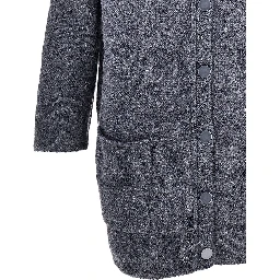 Alpaca-blend long cardigan