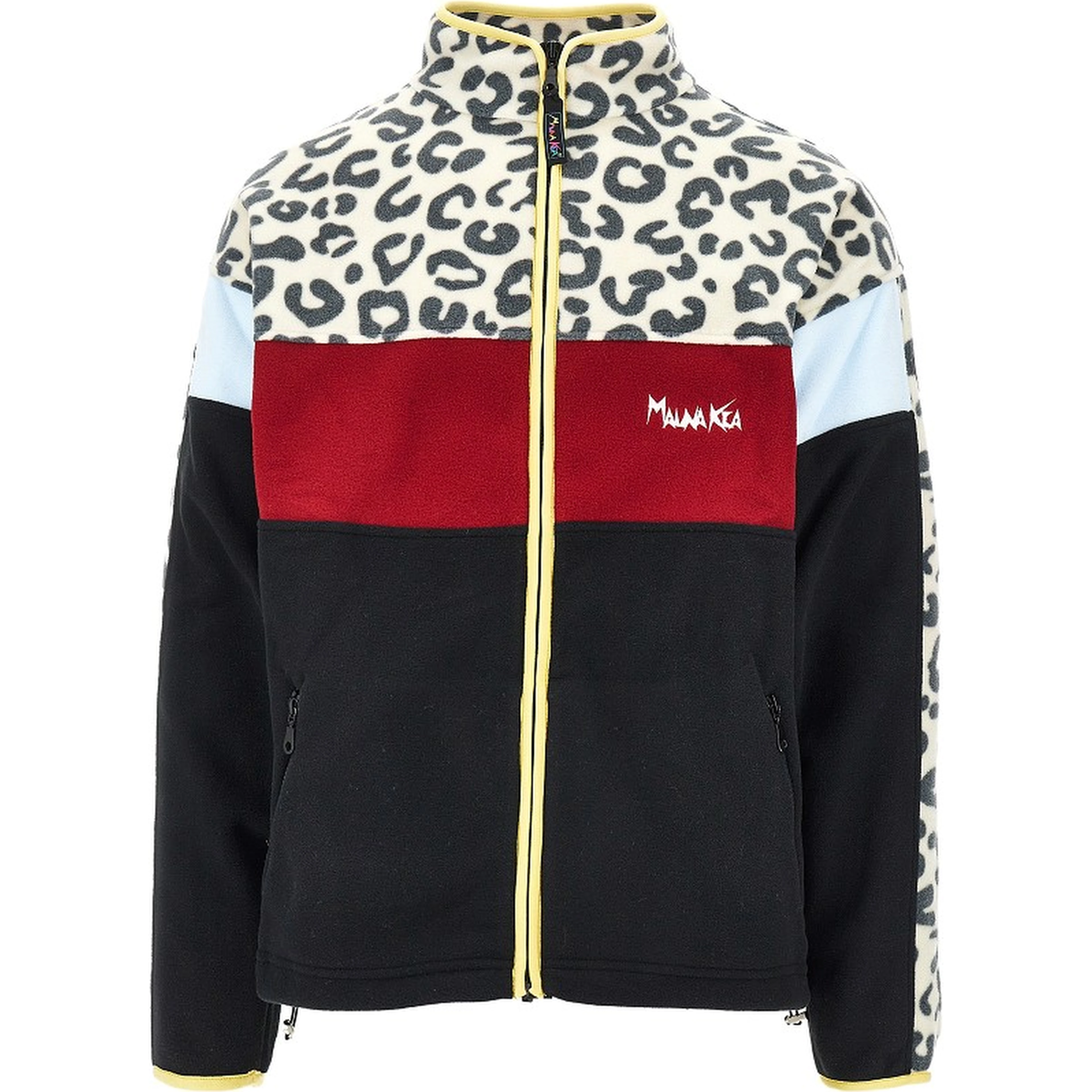 Color-block full-zip fleece jacket