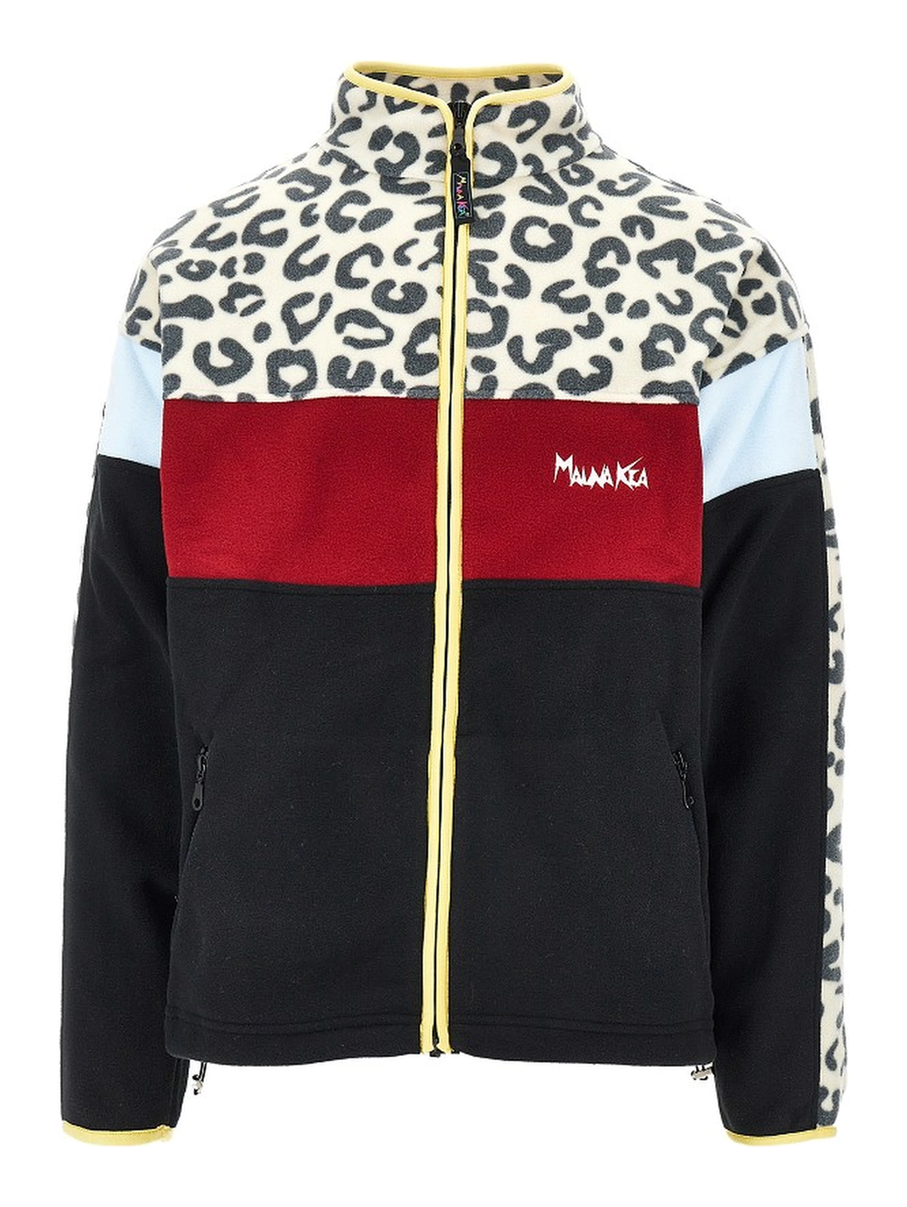 Color-block full-zip fleece jacket