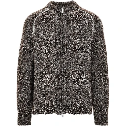 Mouliné knitted cardigan