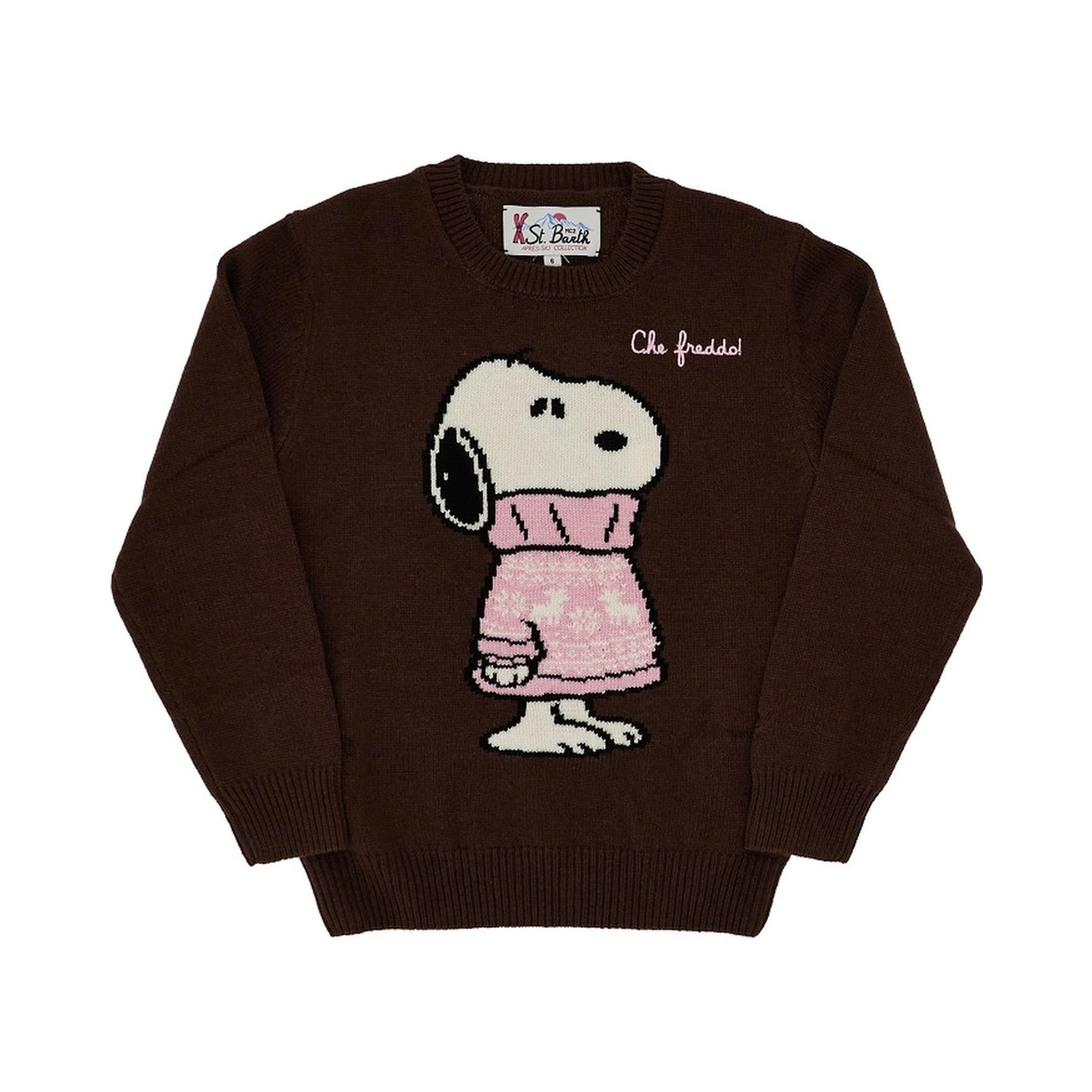 Snoopy intarsia 'Princess' sweater