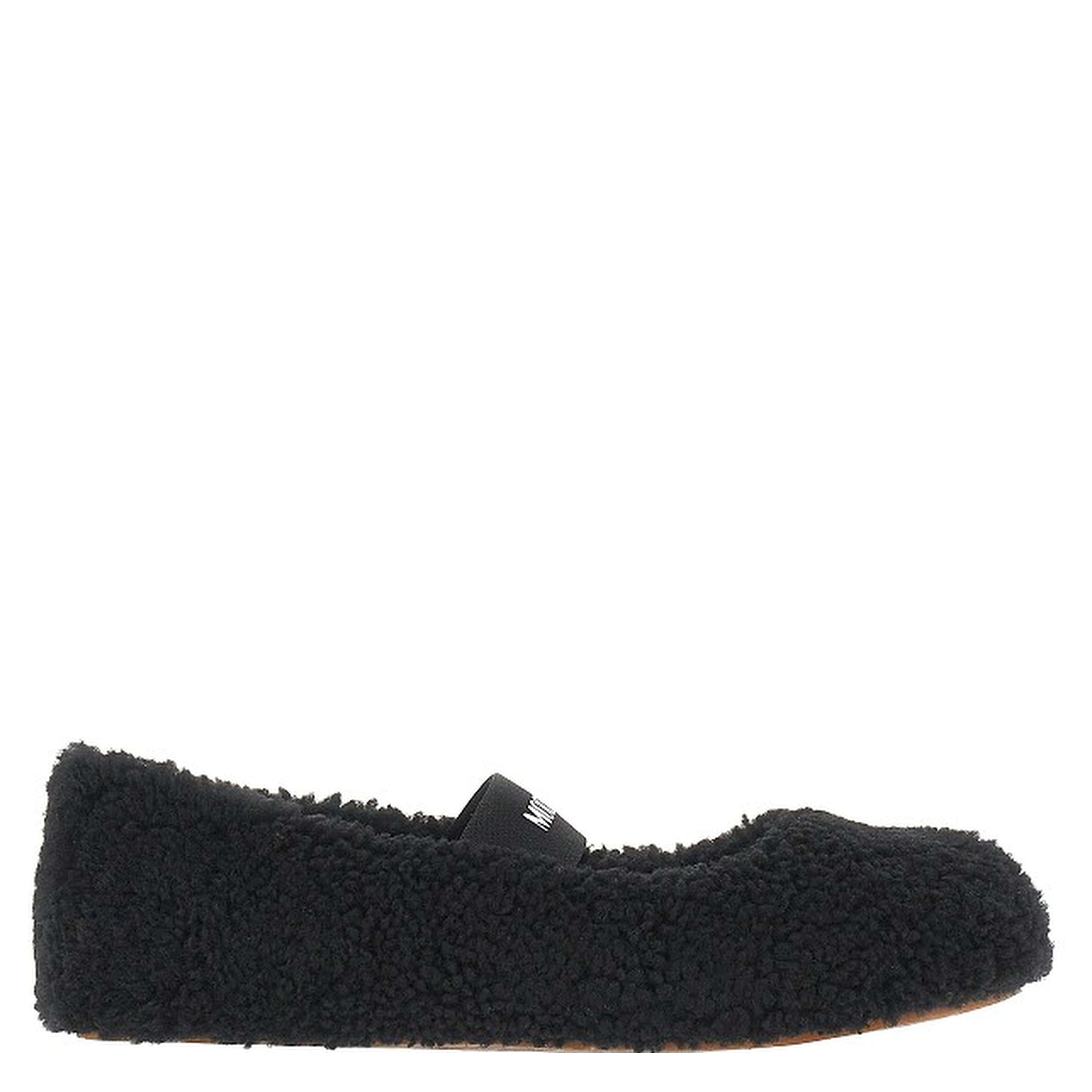 Shearling ballet flats