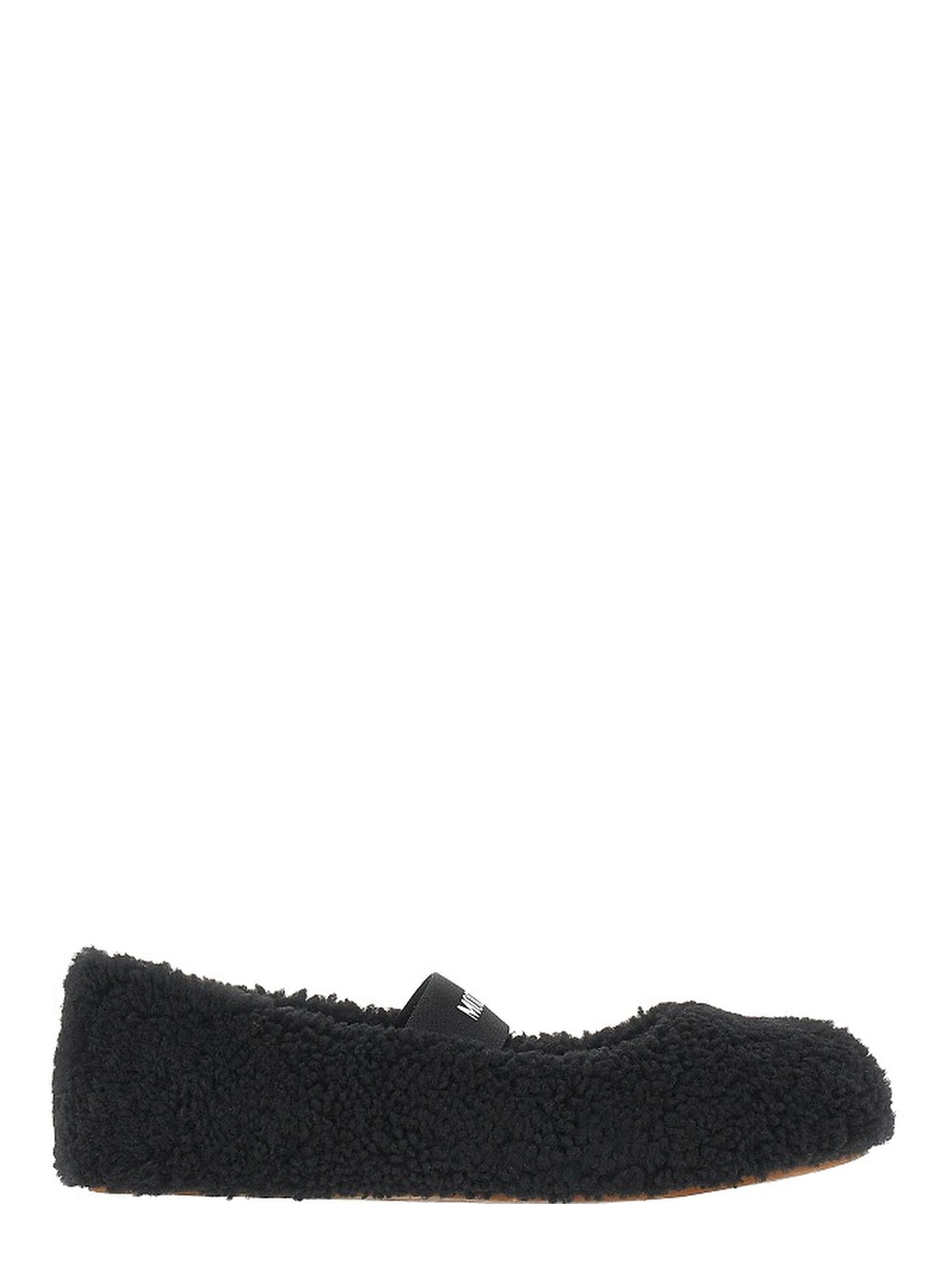 Shearling ballet flats