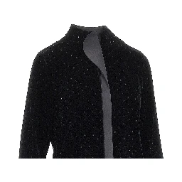 Lurex polka-dot velvet shirt