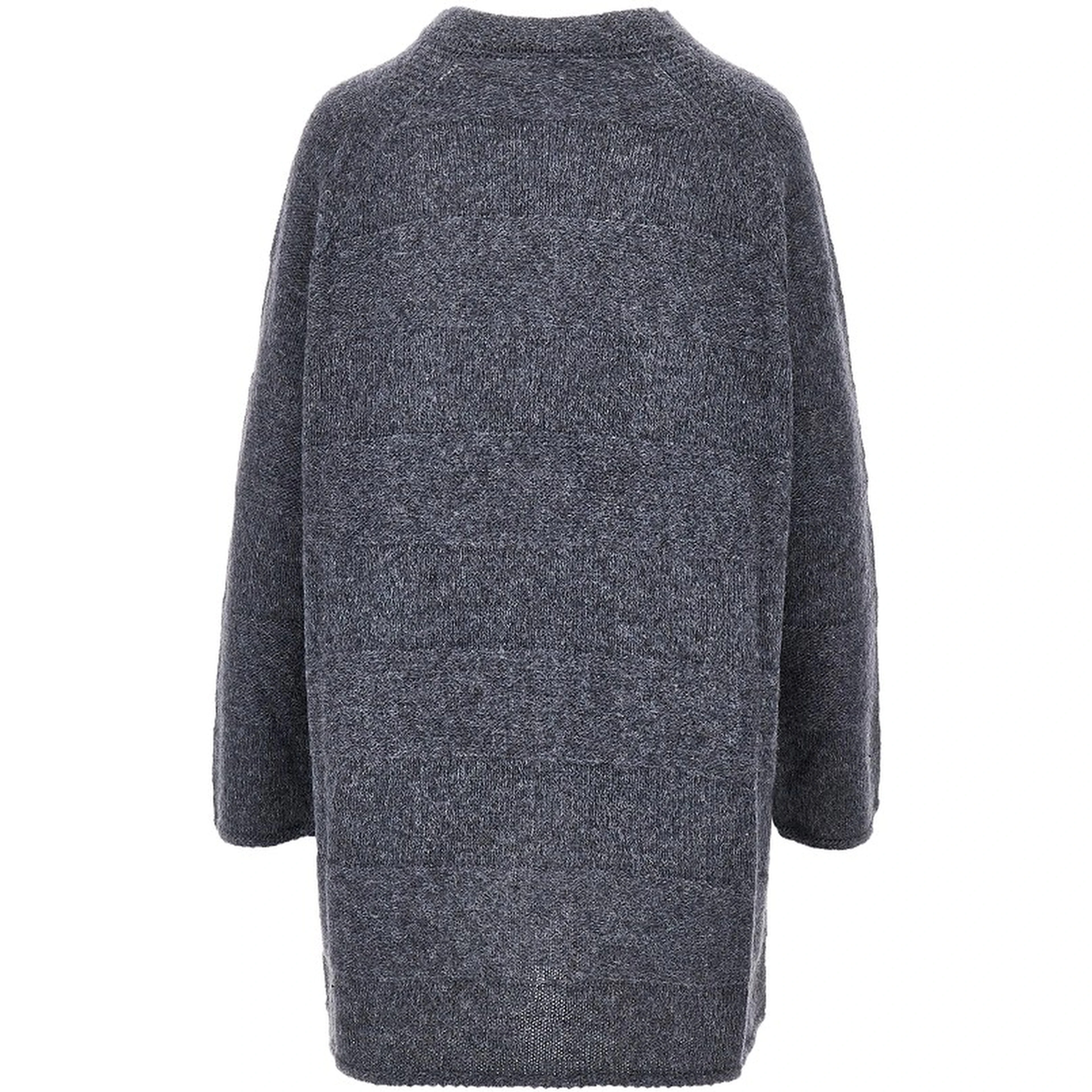 Alpaca-blend long cardigan