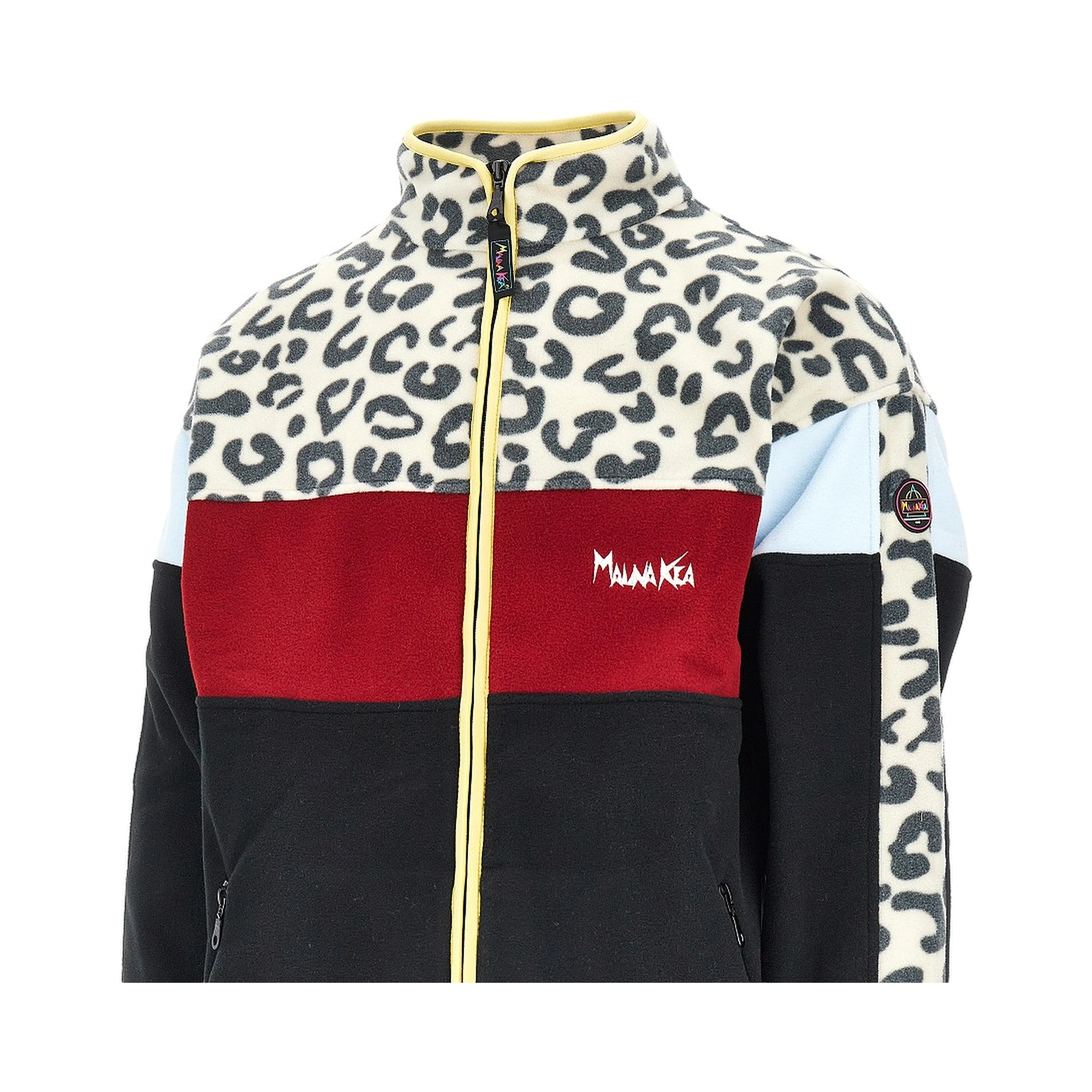 Color-block full-zip fleece jacket