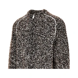 Mouliné knitted cardigan