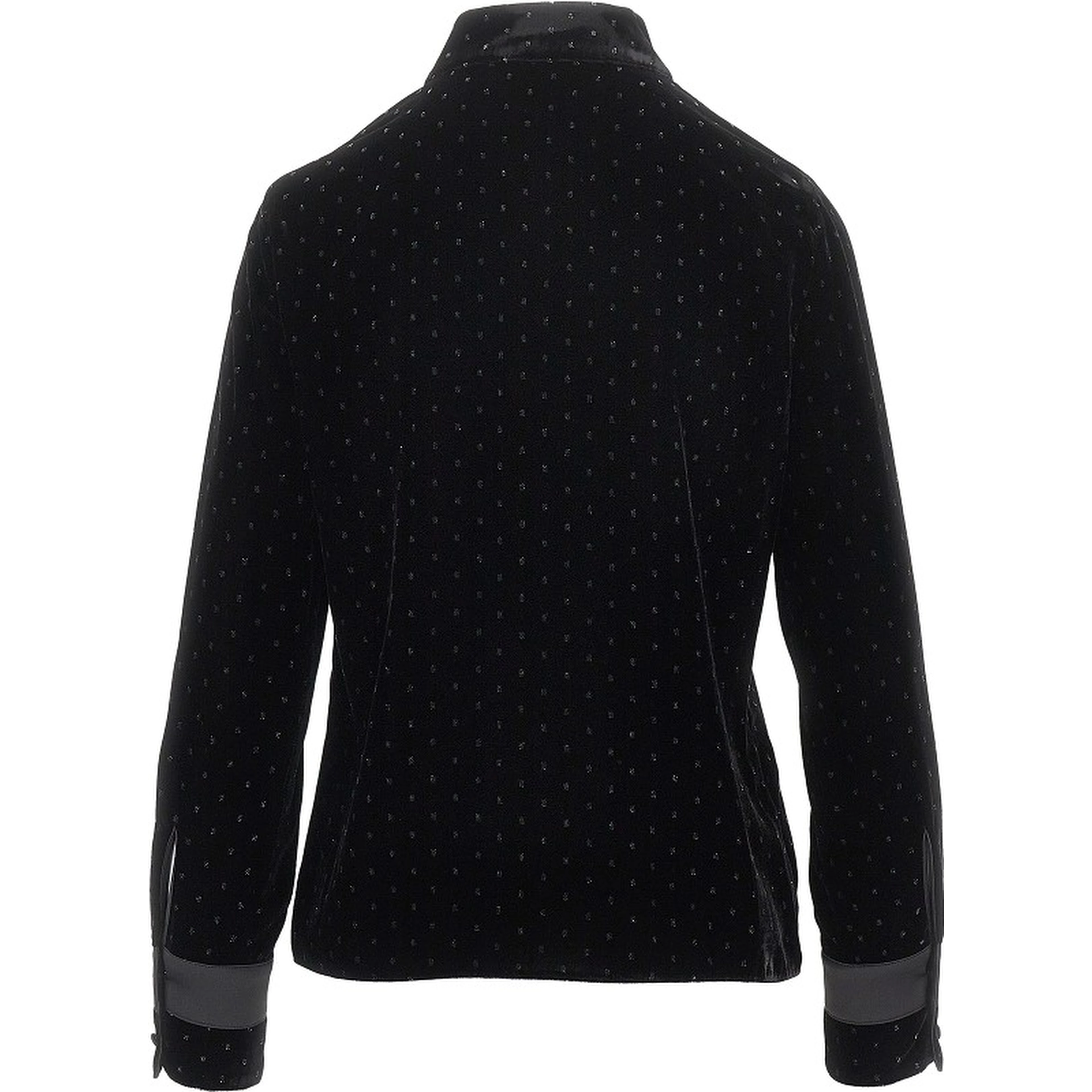 Lurex polka-dot velvet shirt