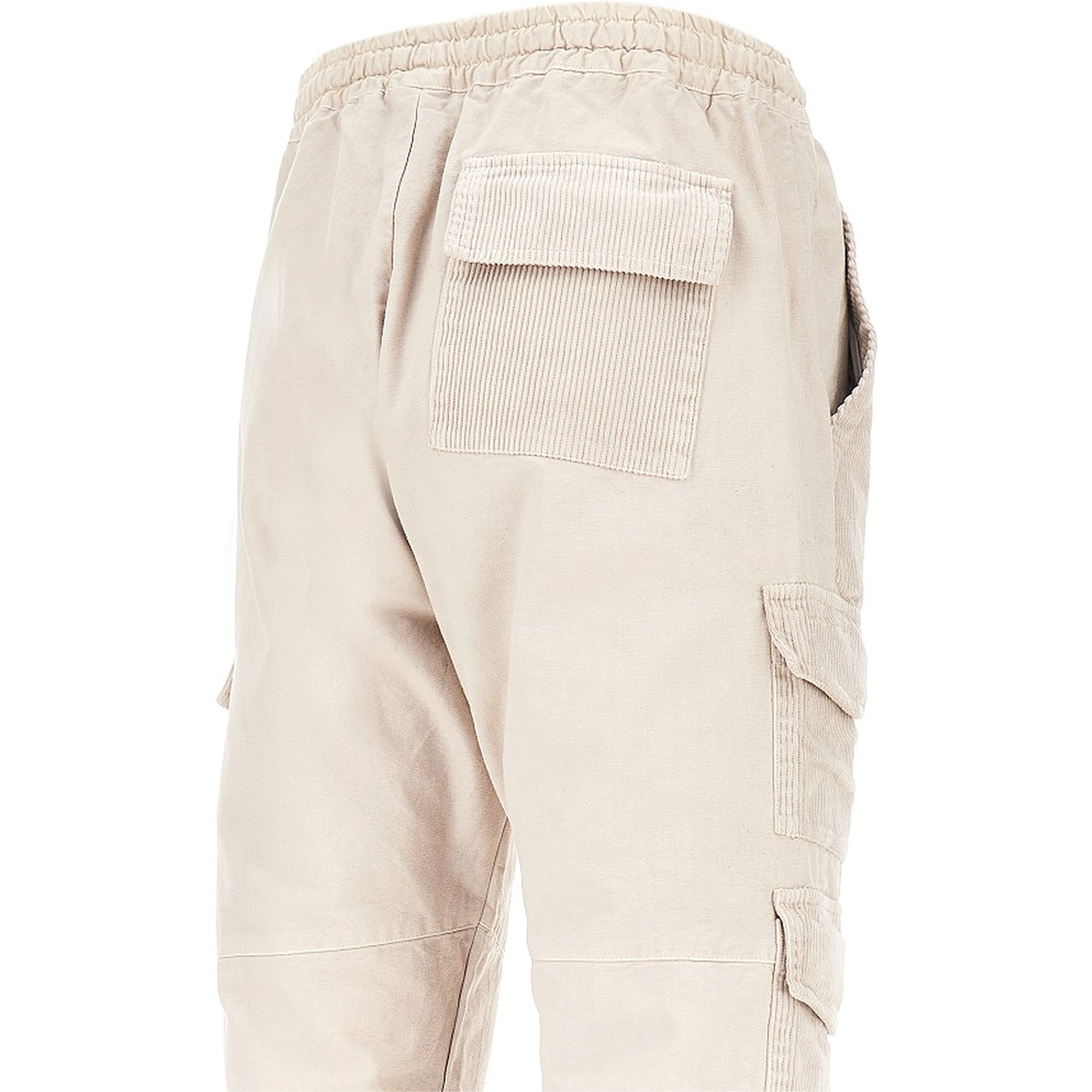 Canvas and corduroy cargo pants