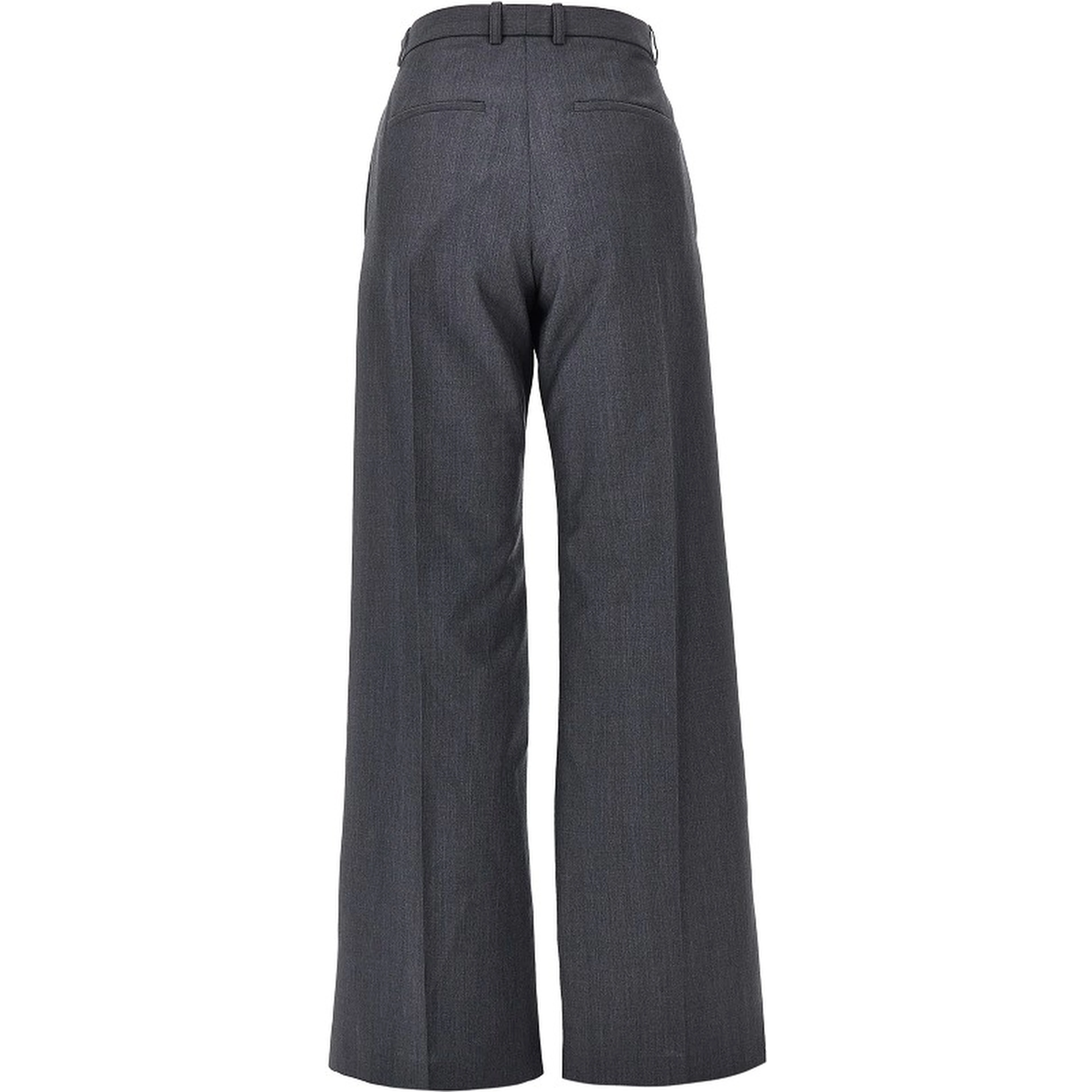Draped-effect fil-à-fil wool pants