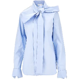 Poplin shirt with bow