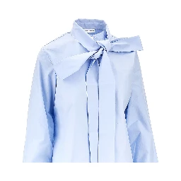Poplin shirt with bow