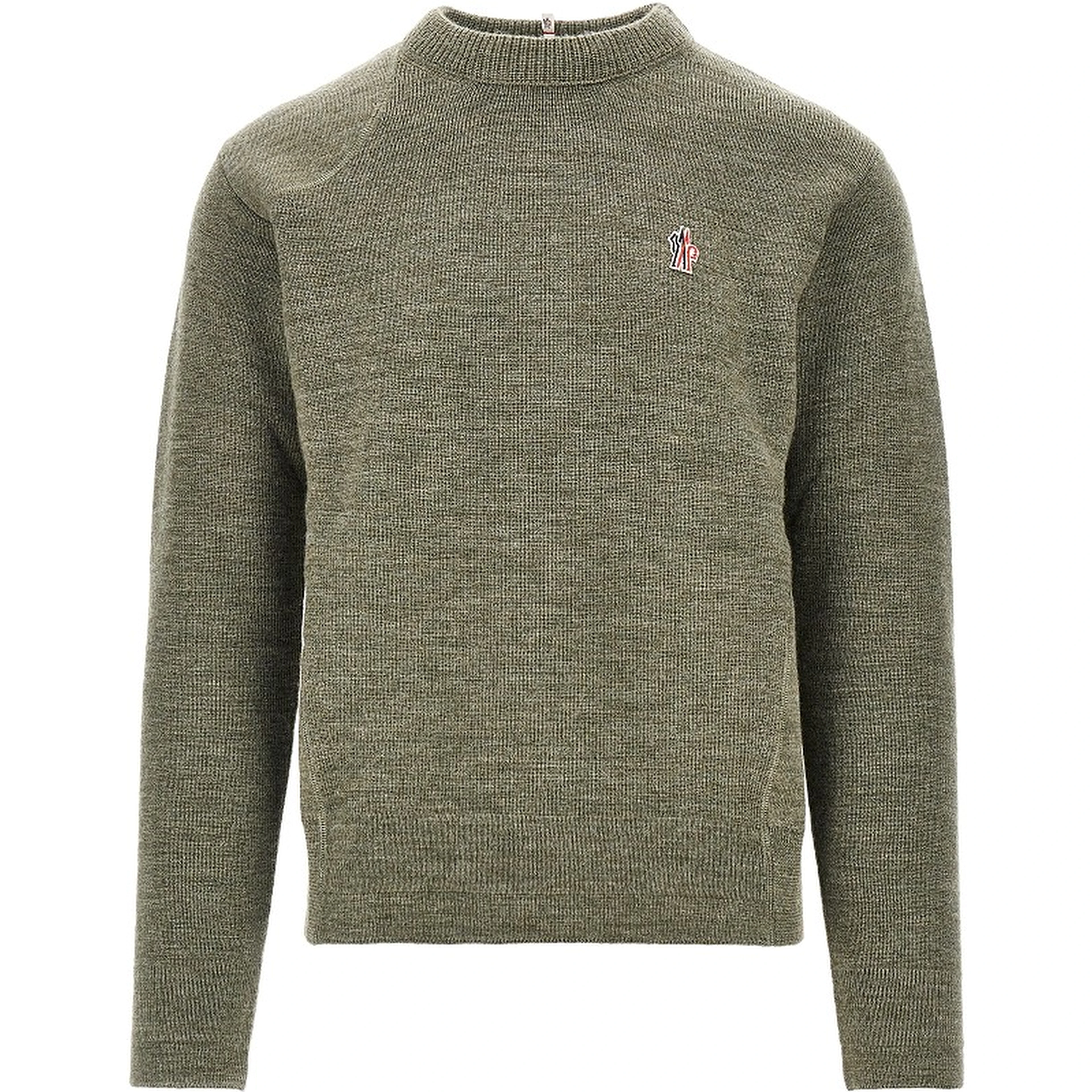 Logo patch wool sweater