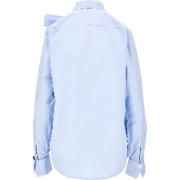 Poplin shirt with bow