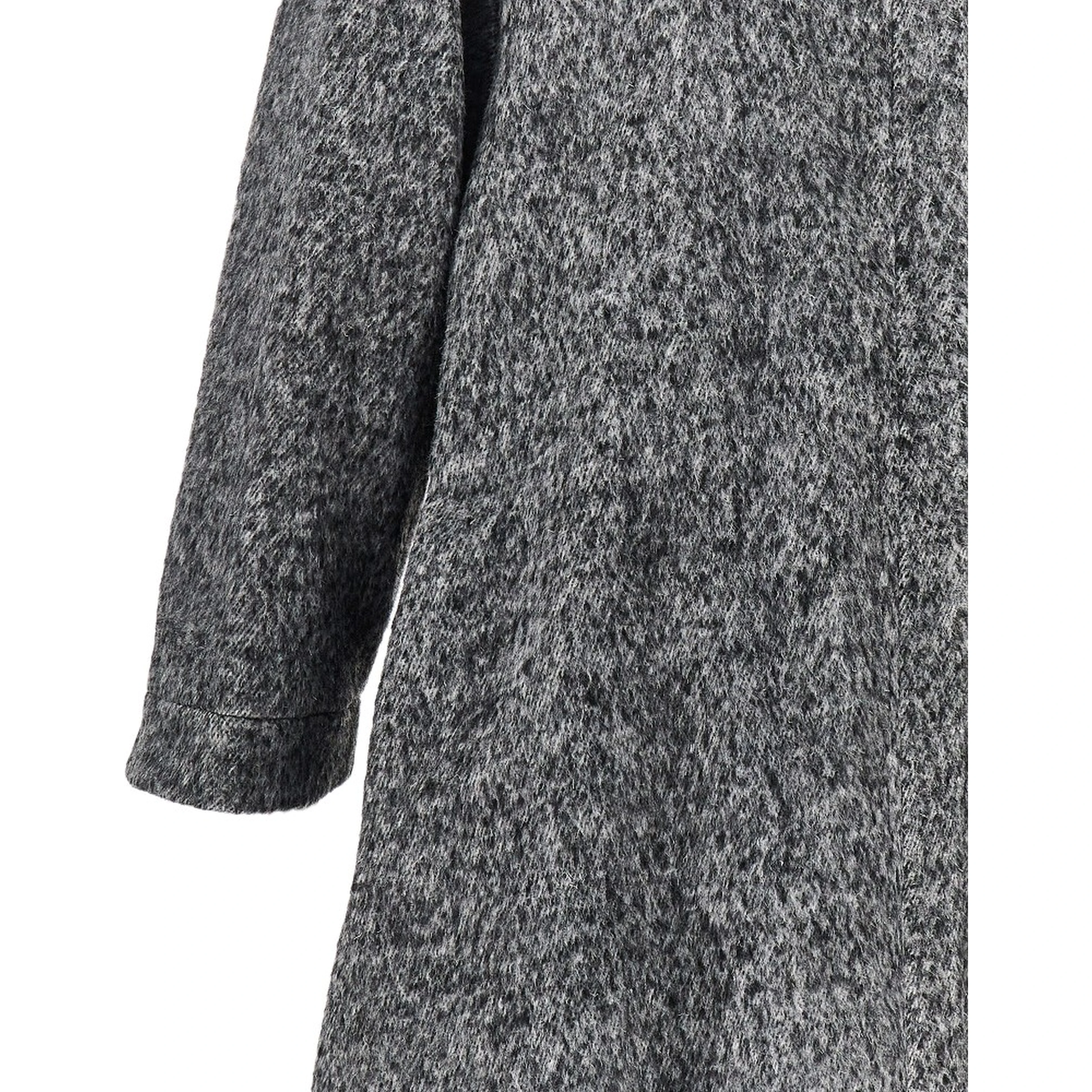 Mélange wool blend coat