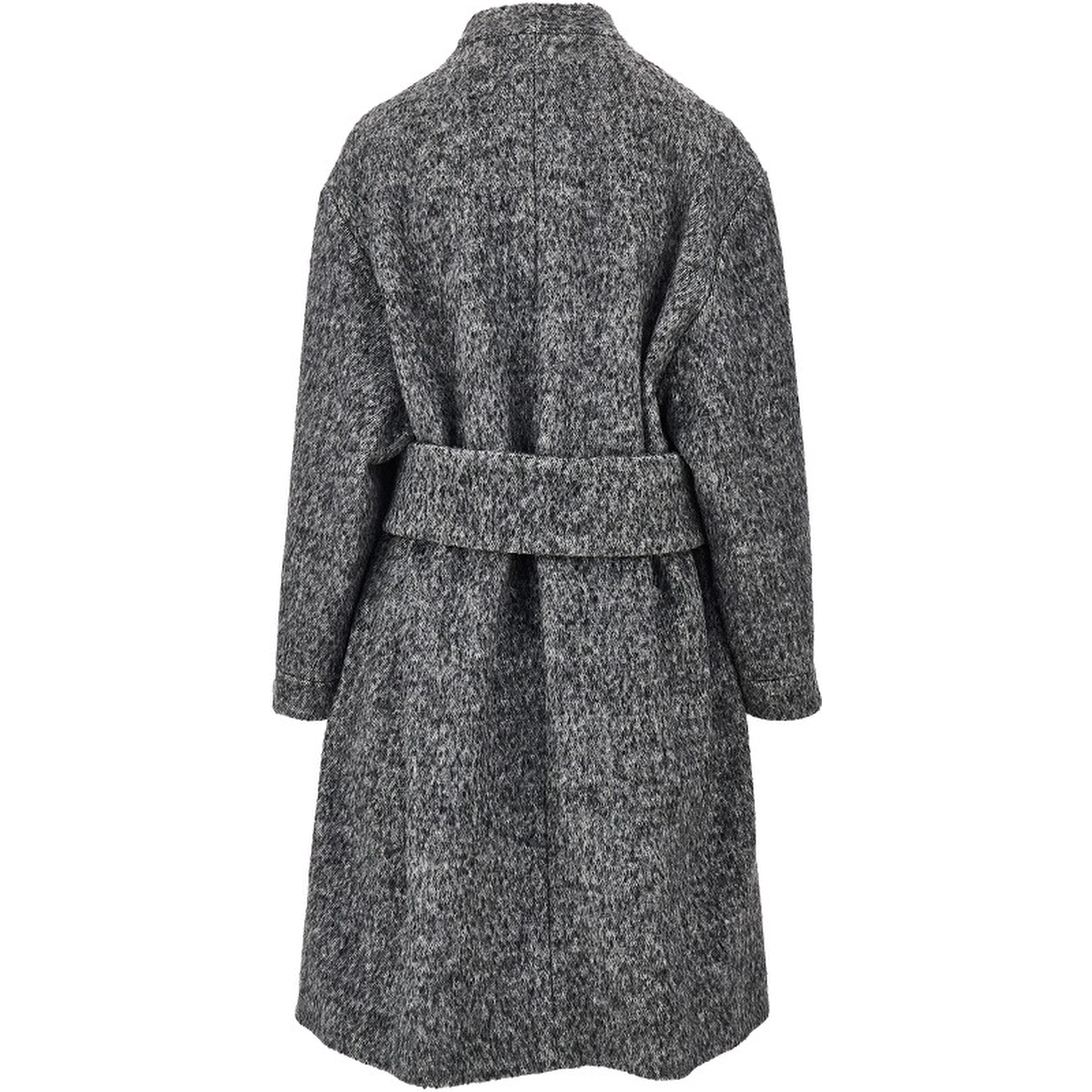 Mélange wool blend coat