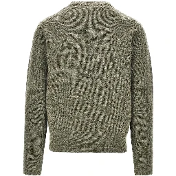 Logo patch wool sweater