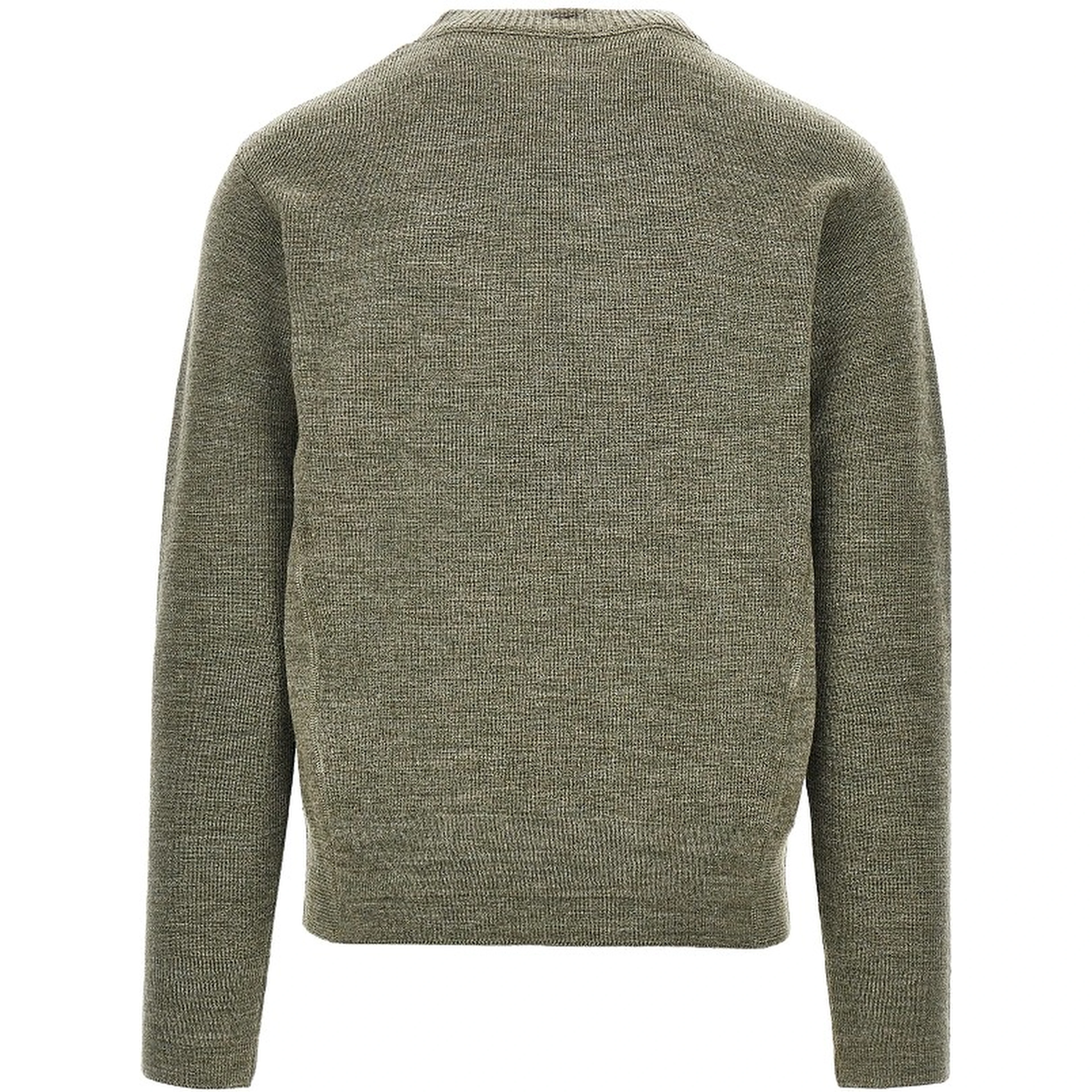 Logo patch wool sweater