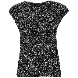 Sequinned knit top