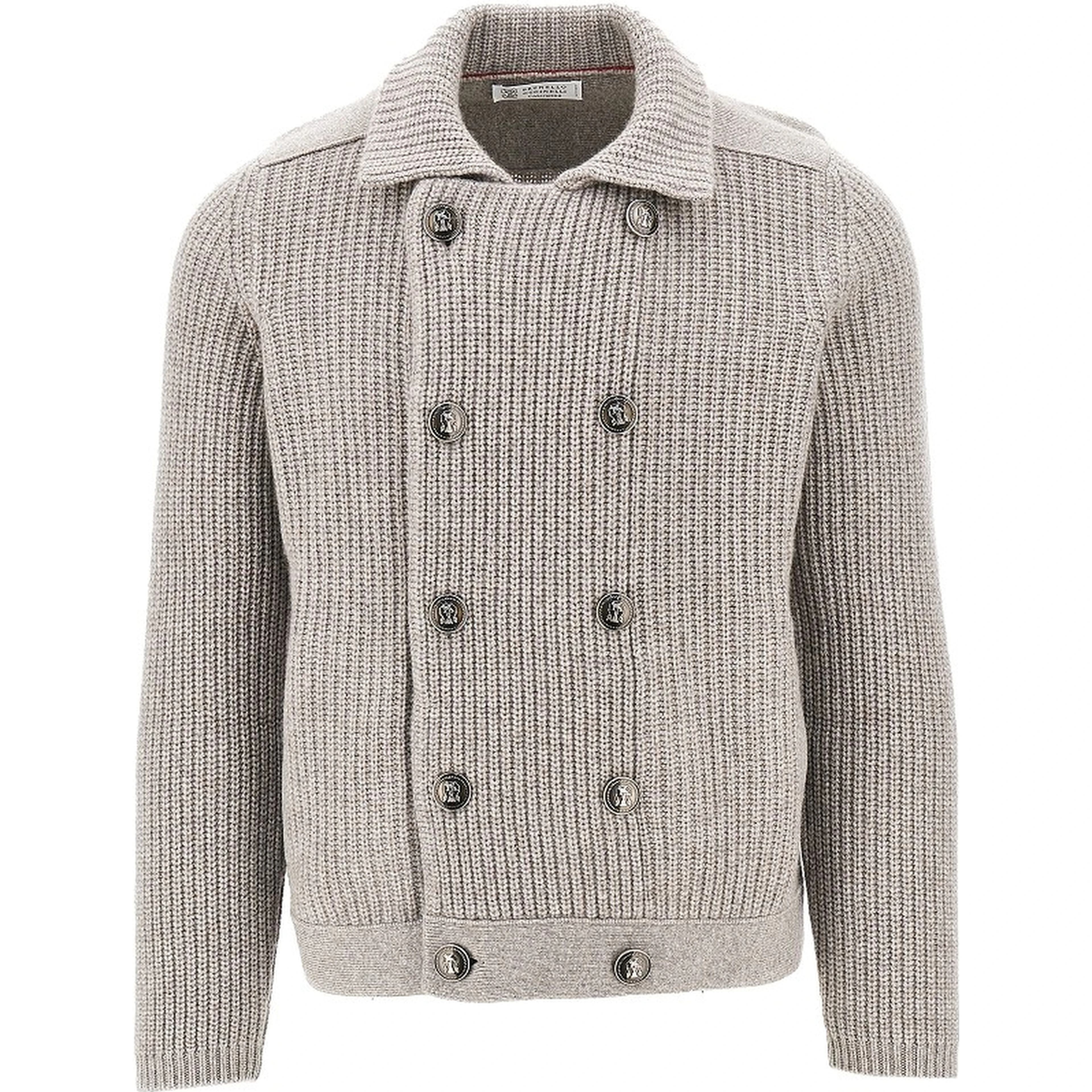 Cashmere double-breasted cardigan