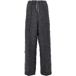 French terry straight leg pants