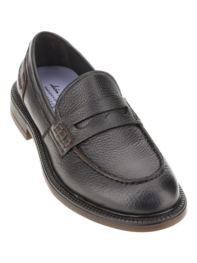 Grained leather loafers alternative