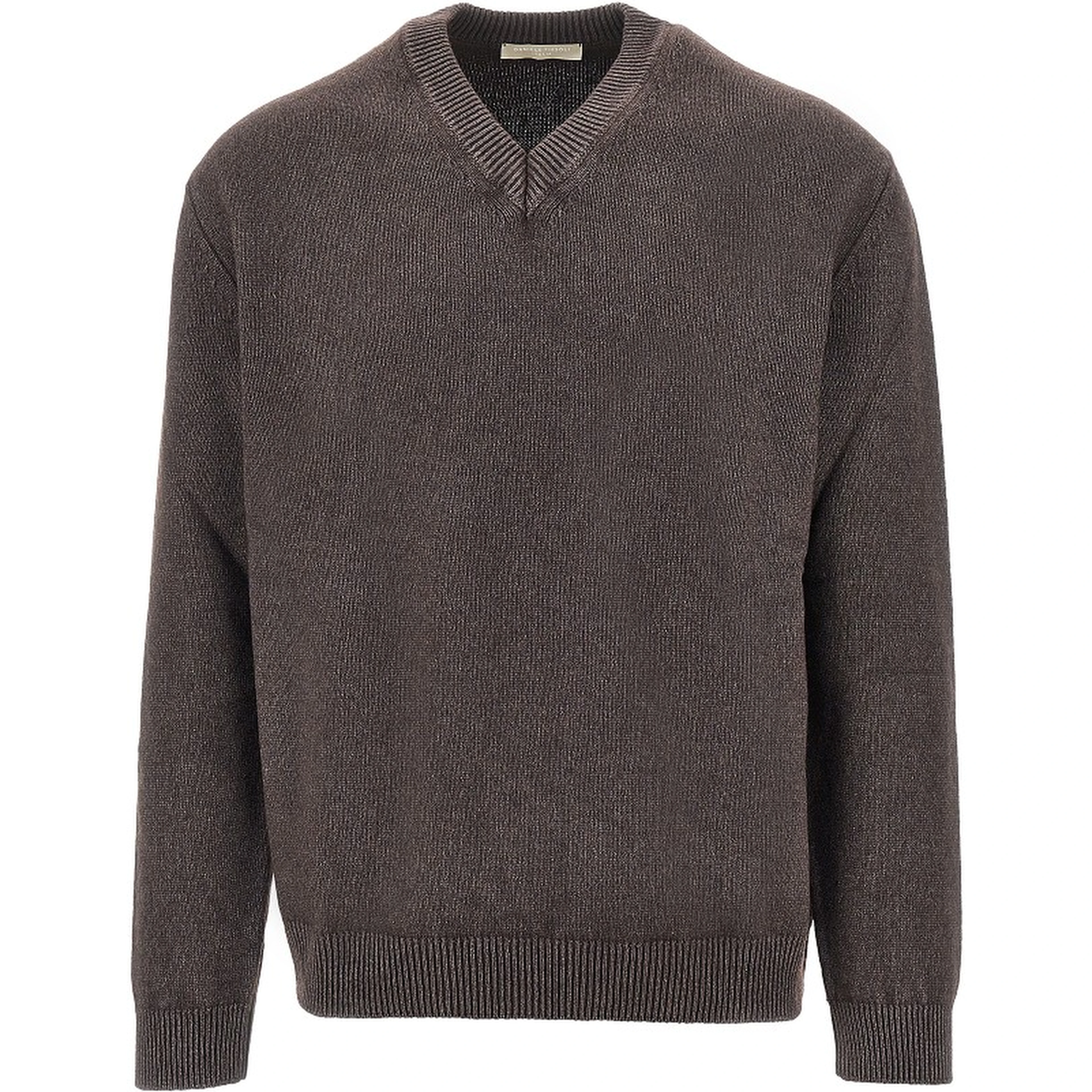 Upcycled cashmere V-neck sweater