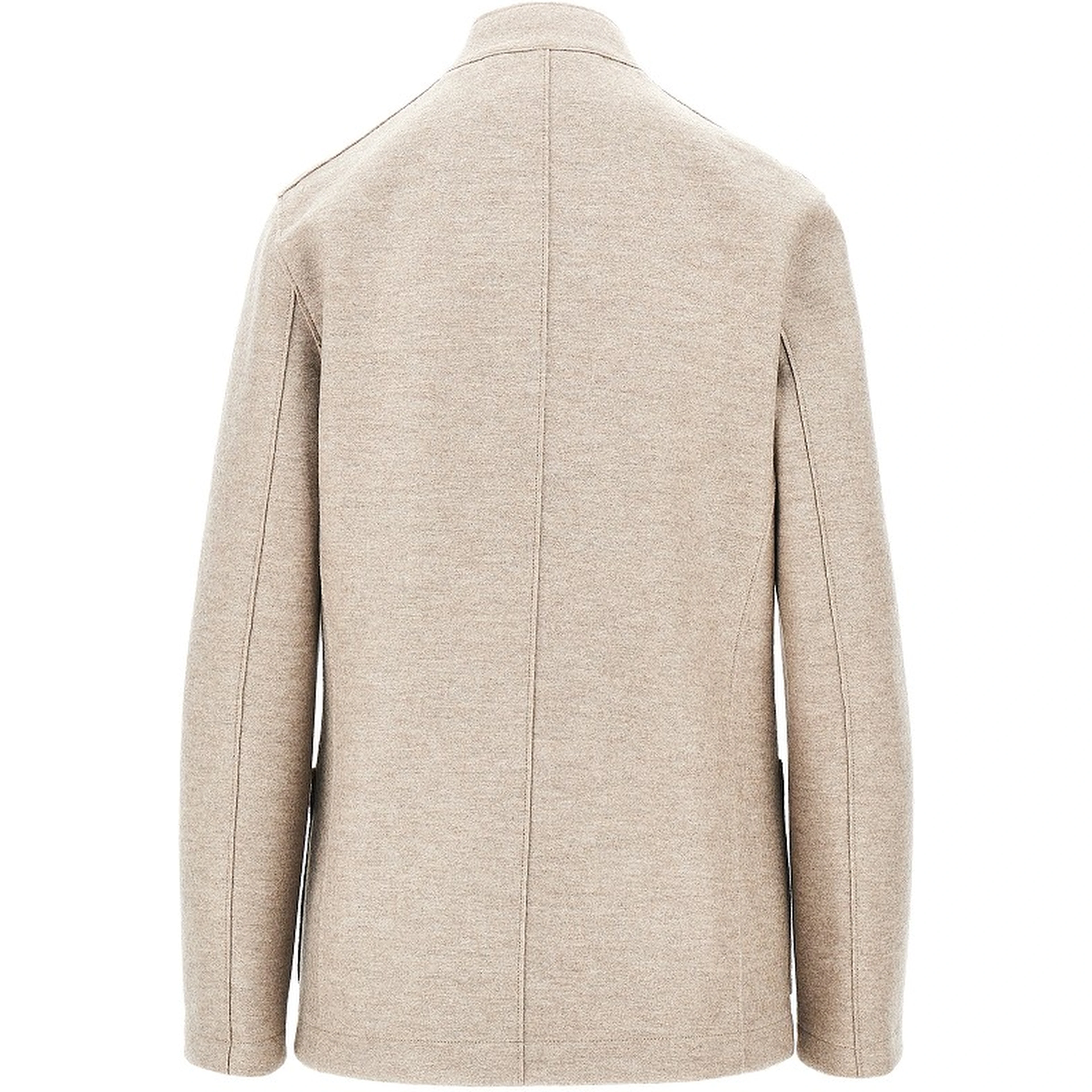 Pressed wool Nehru jacket