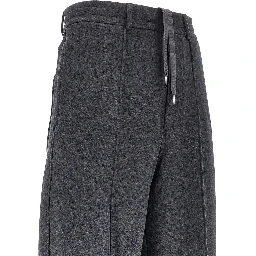 French terry straight leg pants