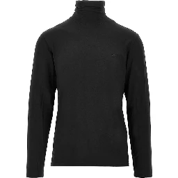 Stretch jersey turtleneck top