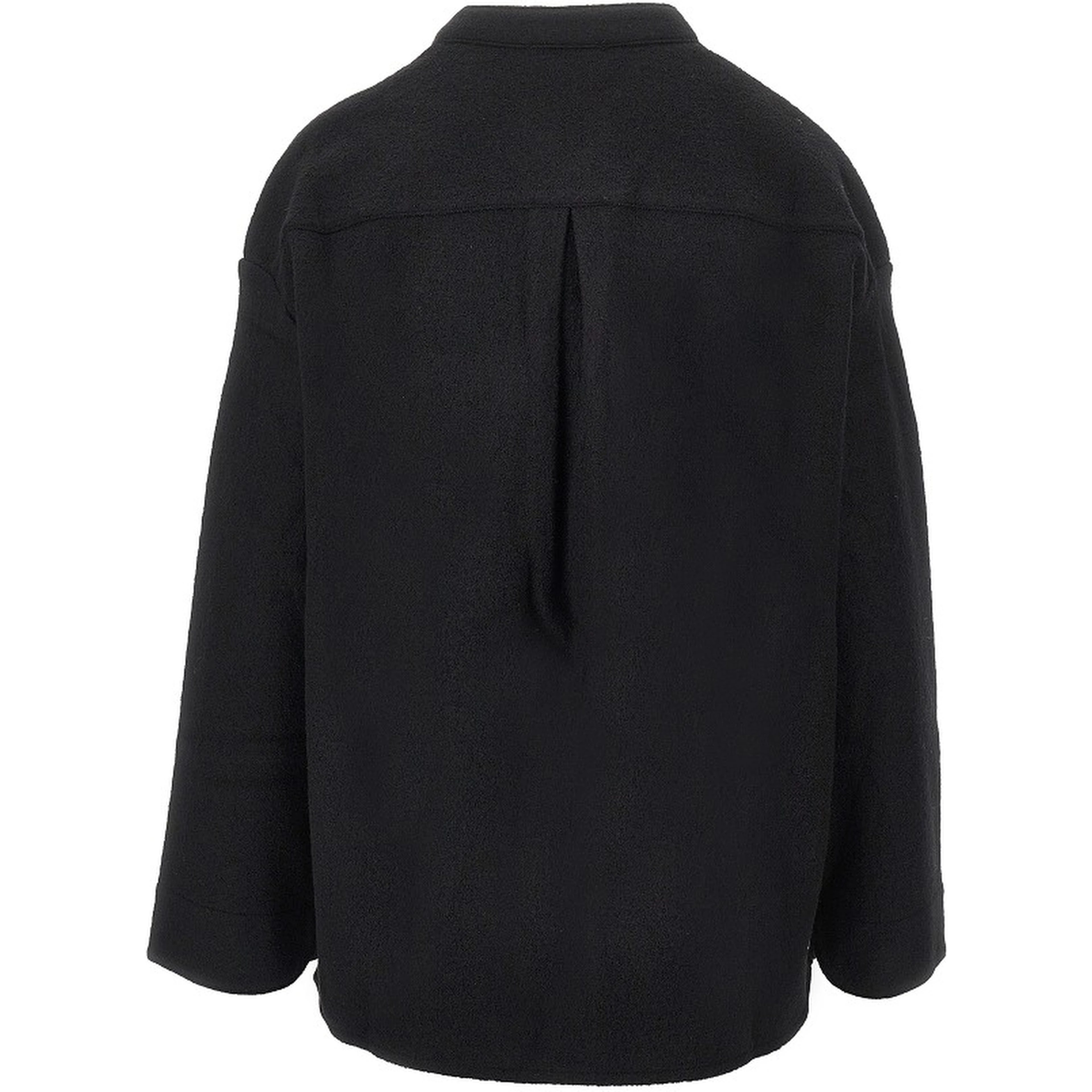 Boiled wool oversized overshirt
