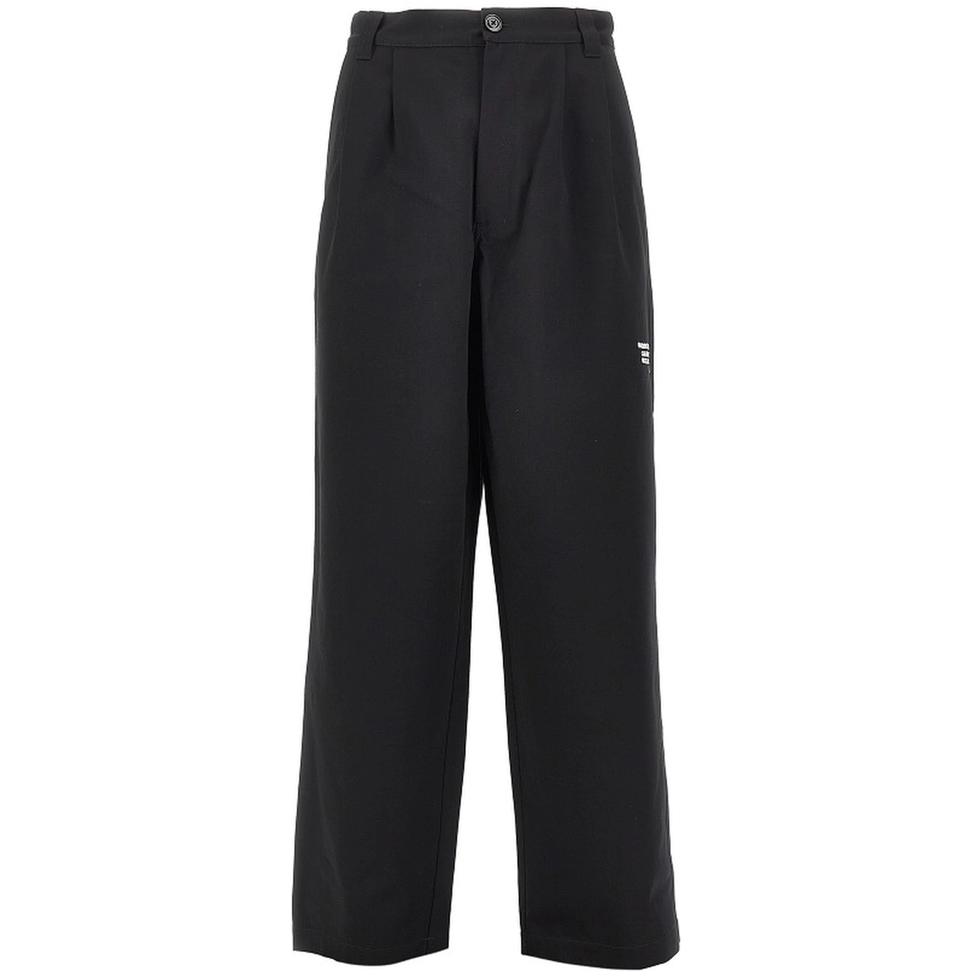 Cotton gabardine pants with darts