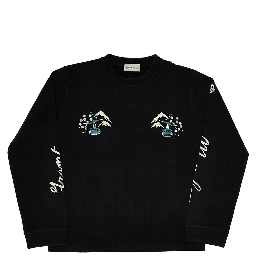 Long-sleeved printed T-shirt