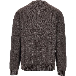 Upcycled cashmere V-neck sweater