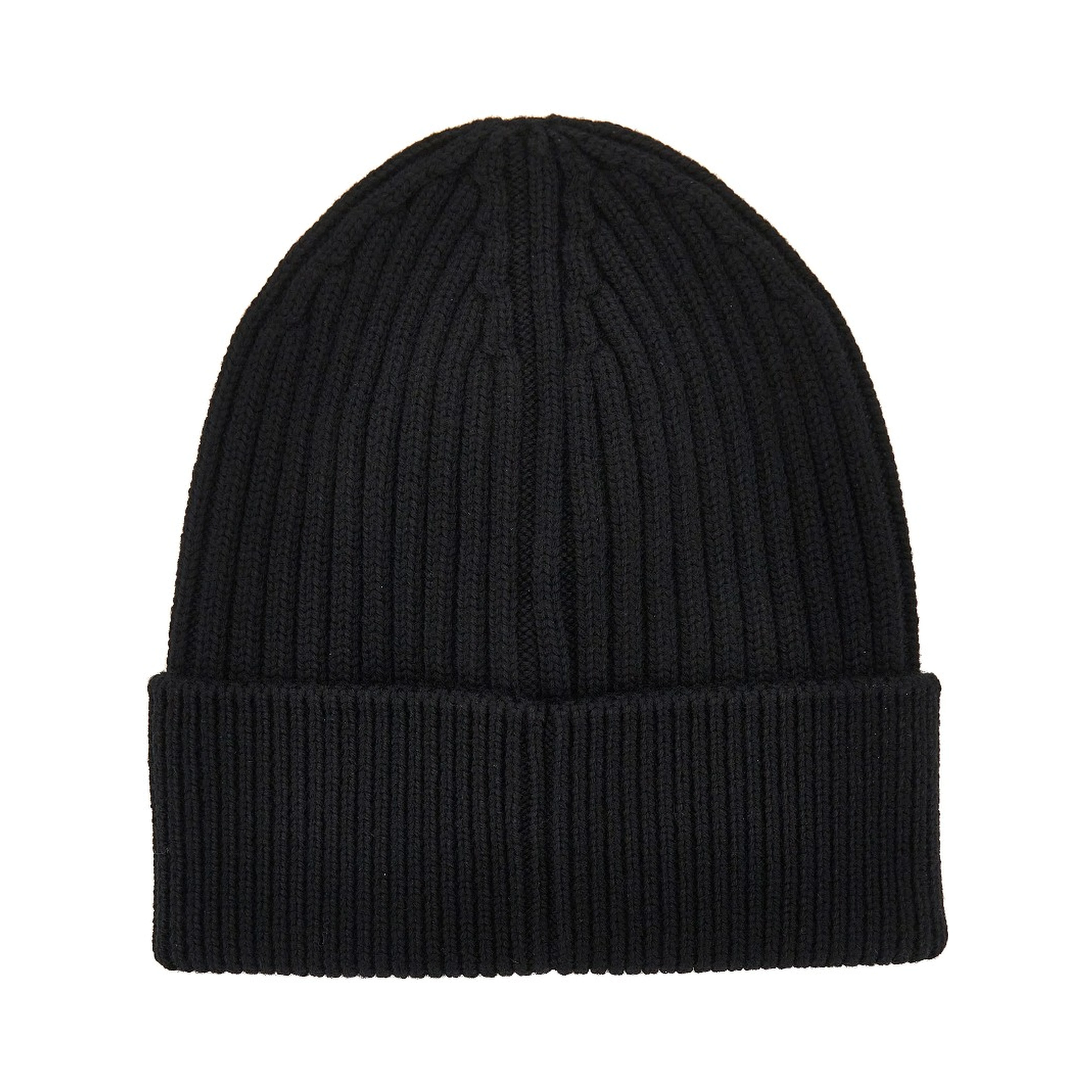 Logo patch wool beanie hat