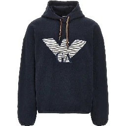 Cotton and silk hoodie