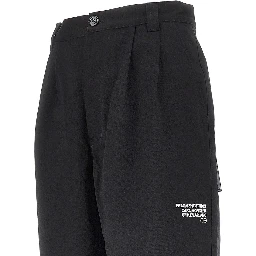 Cotton gabardine pants with darts